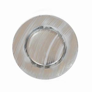 Platos circulares transparentes de color dorado con lámina de oro, creativos y de alta gama, para banquetes occidentales personalizados en Europa y América, para ocasiones formales. - Product Image 2