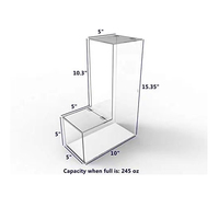 Boîtes de rangement pour bonbons en acrylique transparent, distributeur de bonbons en lucite transparente, distributeur d'aliments secs en acrylique
