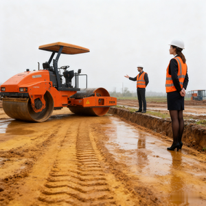 Compacteur de rouleau de route de bon produit 1 tonne 1.2 tonne 1.5 tonne rouleau de route rouleau de route à tambour unique - Product Image 2