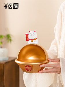 Escultura de Resina de Gato de la Suerte, Adorno Decorativo para el Hogar, Regalo Festivo o de Inauguración de Casa - Product Image 3