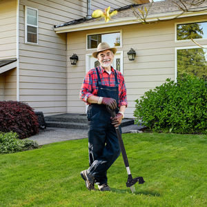 Poignée à 2 sections en acier inoxydable Outil à griffes pour pelouse et jardin Tueur de racines robuste et désherbant Support OEM personnalisable - Product Image 4