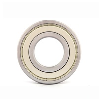 6200 6201 6202 6203 6204 6205 ZZ 2RS Bantalan Bola Alur Dalam Universal Baja Krom Tahan Debu Berpelindung Logam untuk Motor Industri