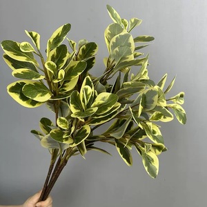 Chi nhánh duy nhất Nhân Tạo Hoa douban lá mềm cao su màu xanh lá cây thực vật trang trí nhà trồng hoa Đồ trang trí cho đám cưới cảnh quan - Product Image 2