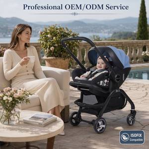 <span class=keywords><strong>Poussette</strong></span> Bébé 3 en 1 ODM/OEM S366 avec Base <span class=keywords><strong>ISOFIX</strong></span>, Siège Auto et <span class=keywords><strong>Poussette</strong></span> à Roues Universelles, <span class=keywords><strong>Ensemble</strong></span> Siège Auto et <span class=keywords><strong>Poussette</strong></span> pour Bébé - Product Image 3