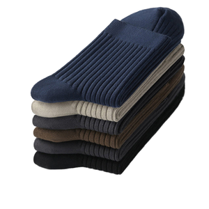 Calze Eleganti da <span class=keywords><strong>Uomo</strong></span> Personalizzate in Cotone di Alta Qualità, Stile Classico per Completo, Traspiranti, a Tinta Unita, alla Caviglia, per l'Autunno - Offerta Speciale - Product Image 2