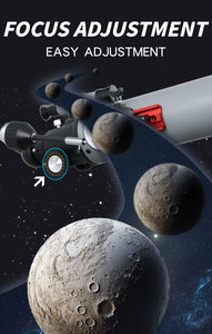 Telescopio astronómico ZHANJING 60070AZ con distancia focal de 600mm telescopio profesional compacto de apertura de 70mm para principiantes - Product Image 4