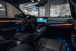 ชุดไฟตกแต่งภายใน LED รุ่นอัพเกรด SJC สำหรับรถยนต์ฮอนด้า <span class=keywords><strong>CRV</strong></span> ปี 2017-2021 รุ่นพวงมาลัยซ้าย/ขวา  ไฟ Ambient สีสันสดใสแบบไดนามิก 64 สี - Product Image 2