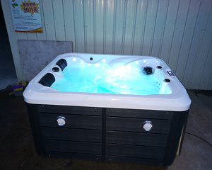 Wirlhpool Hot Spring Hot Tube Outdoor Vasca Hot Tub Acrílico Lujo Spa Bañera Piscina sin fin para 3 personas - Product Image 4