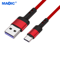 Cables Accesorios de uso común Aleación de aluminio Trenzado Tipo C a USB Cable de carga rápida 5A Cable de carga USB C