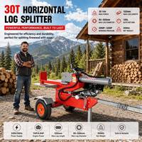 Fendeuse de bûches professionnelle 30T 670mm 7HP à essence horizontale et verticale pour VOL-30, idéale pour le bois de chauffage, la ferme, le jardin et les entreprises forestières