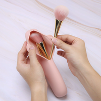 Sac de voyage pour pinceaux de maquillage, sacs cosmétiques en silicone imperméables, pochette portable pour pinceaux de maquillage, éponge, outils de beauté, étui de qualité alimentaire