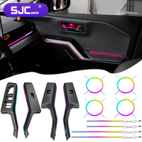SJC - Pour Toyota RAV4/Wildlander 2026 - Éclairage d'ambiance intérieur - Barre de lumières LED 12V - Accessoires de voiture - Décoration intérieure