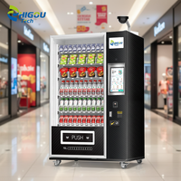 Distributeur automatique de boissons à écran tactile en libre-service 24h/24, avec code QR, gestion cloud, en acier inoxydable