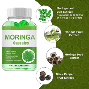 Suplemento orgánico semillas de moringa precios Extracto OEM slimminge moringa y extracto de cúrcuma cápsula de gel blando - Product Image 2