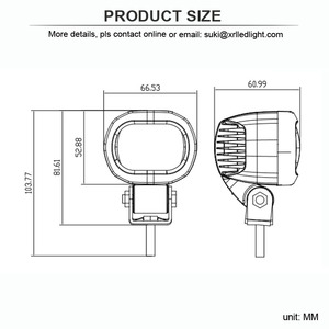Hot 10-80V <b>Led</b> <b>Red</b> Zone Danger Area <b>Light</b>. Blue Line Safety <b>Lights</b> Warehouse Safety System - Product Image 6