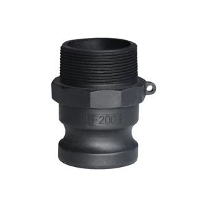 High Pressure Polypropylene <b>Quick</b> <b>Connector</b> Chemical Resistant Forged Plastic Coupling with NPT/BSPT Threads Polished Surface - Product Image 1