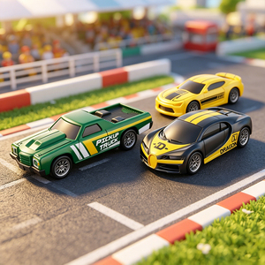 Set de 16 Coches Deportivos de Juguete a Escala 1:64 de Aleación Fundida a Presión con Accesorios de Carretera para Niños, Juego de Imitación y Colección - Product Image 5