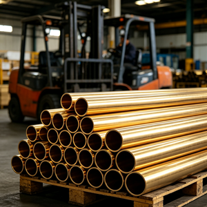 Tube en laiton poli de fournisseur chinois, alliage de cuivre C26800, tuyau en laiton, taille OEM pour composants de réfrigération et de climatisation - Product Image 1