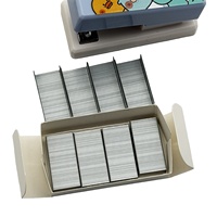 Agrafeuse manuelle mini de bureau en plastique de haute qualité, en forme d'animaux de dessin animé, mignonne, pour enfants, avec agrafes