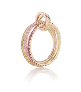 <span class=keywords><strong>Magnifique</strong></span> bijou en argent sterling 925 plaqué or rose avec zircon, design unique à trois couches, classique pour mariage et soirée, tendance - Product Image 3