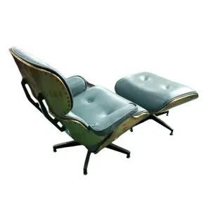 Высококачественный винтажный Авиатор из натуральной кожи и латуни металлический стул для дома и офиса, гостиной, авиационный стул и пуфик