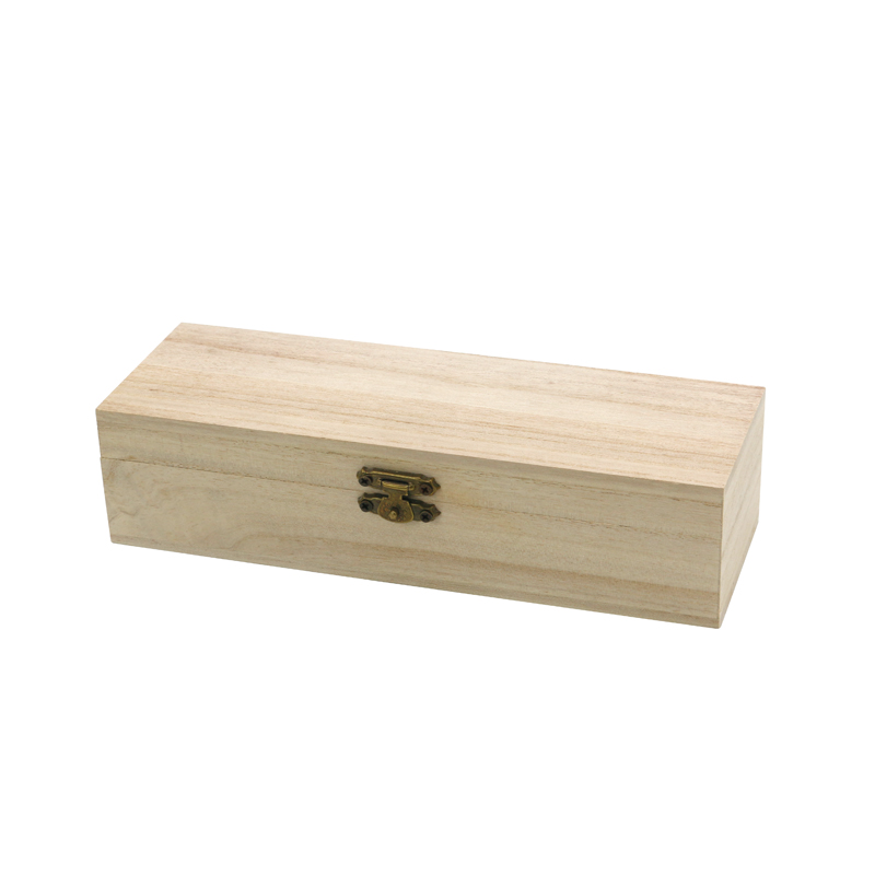 Caja de vino de una sola botella, cajas de madera para regalos, madera maciza con tapa abatible