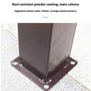 Eventos ao ar livre quatro estações impermeável 3x3m Pavilhão tenda única camada de quatro pilares quadrado aço Frame com tipo de órtese reta - Product Image 3