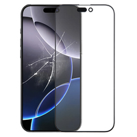 Écran LCD avant de téléphone portable, lentille en verre avec OCA pour remplacement d'iPhone 16 Pro Max