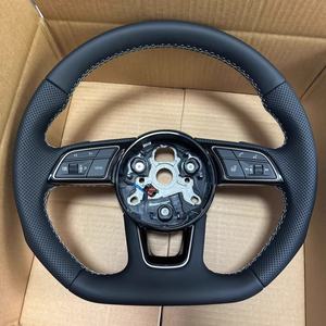 Volant en cuir sport plat en stock, directement du fabricant pour <span class=keywords><strong>Audi</strong></span> A3 A4 A5 <span class=keywords><strong>A6</strong></span> A7 A8 S5 Q3 et Q5 - Product Image 1