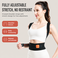 Correcteur de posture dorsal, soutien complet du dos, réglable, unisexe, pour soulager les douleurs dorsales, OEM