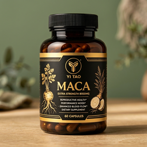 Capsules de Maca extra forte 8050 mg, améliore les performances, l'humeur et la circulation, soutient la santé reproductive, 60 capsules. - Product Image 1