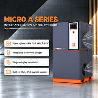 Compresseur d'air à micro-vis avancé 7,5 kW 13 bars avec moteur haute efficacité pour fonctionnement continu