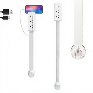 0728 Outlet <b>Extender</b> Portable Ultra Extendable Rotation with 3 Outlets, for Home Improvement, Hide Bulky and Messy Cords - Product Image 2
