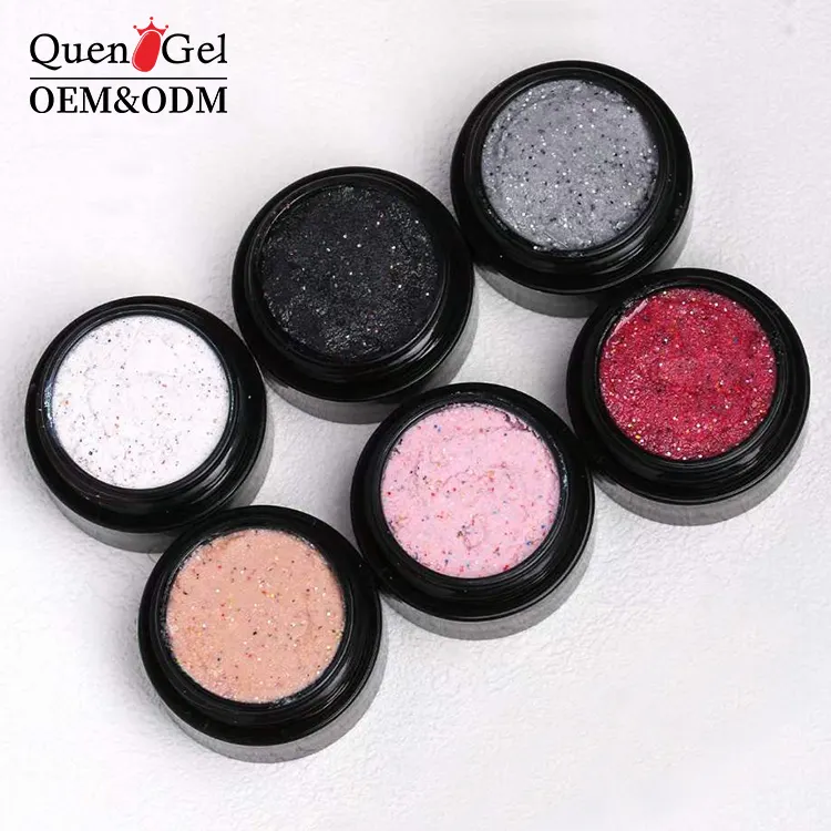 Oem/ODM thạch cao Gel Nail Art khắc nổi nhãn hiệu riêng Tweed 3D thạch cao Gel Polish