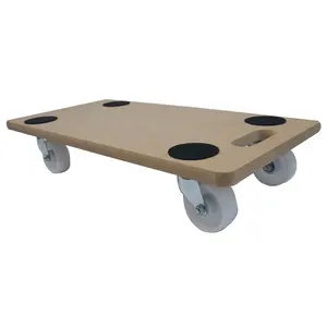 Wooden Transport Dolly E0 E1 Home Use Transporter Dolly Wooden Furniture Transporter Furniture Dolly Moving Heavy Duty 250kg Plywood Mover