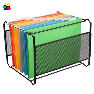 25 pz/scatola di formato A4 sospensione appeso cartelle di File di colore misto 5 schede cancelleria regolabile in materiale cartaceo - Product Image 3