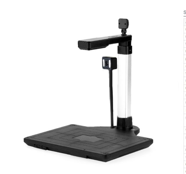 10MP A3 Book Scanner Document Camera with OCR, Portable Library & Classroom Digitization Tool