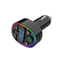 PD25W QC Dual USB C 3.1A Inalámbrico Manos libres Audio Car Mp3 Player Car Kit Cargador rápido Fm Transmisor Modulador para coche
