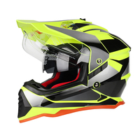 Certificato ECE casco incrociato con doppia visiera