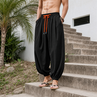 Fabrication de vêtements sur mesure pour hommes, vert, 100% coton, coupe droite, vintage, lourd, respirant, avec cordon de serrage à la taille, décontracté, OEM ODM