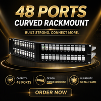 Panel Patch Kosong Melontel MT-4218 Cat6A 48-Port 2U RJ45 FTP dengan Krone/110/Dual IDC Bersertifikasi ISO9001 untuk Koneksi Jaringan