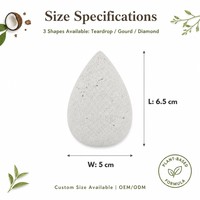 Éponge de maquillage écologique JLY pour débutants et maquilleurs professionnels, en poudre de coque de noix de coco, pour le fond de teint et le correcteur