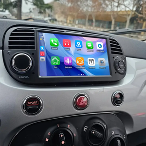 Autoradio Android da 7 Pollici per <span class=keywords><strong>Fiat</strong></span> 500 2007-2015 | Lettore Multimediale con Navigazione GPS e Touch Screen - Product Image 1