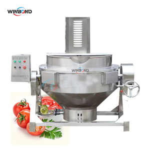 Olla de cocción encamisada de 100L con calentamiento a gas y mezclador para mermelada, <span class=keywords><strong>mantequilla</strong></span> de cacahuete y mezcla de sándwiches, ¡Gran oferta! - Product Image 4