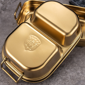 Compartimiento de acero inoxidable 304, plato para aperitivos de <span class=keywords><strong>pollo</strong></span> fritado, cuenco reutilizable para <span class=keywords><strong>salsa</strong></span>, logotipo personalizado, prevención de caída, 1/2 - Product Image 3