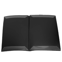 Porte-documents de présentation pour musiciens, format A4, en PP imperméable, 4 pages, avec clip en métal inoxydable