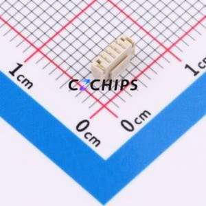 HDGC0802WV-S-4P Wire-to-Board Pin Header SMD,P=0.8mm Connector 1x4P 0.8mm Vertical Mount 4P - Product Image 2