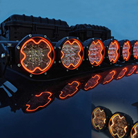 Barre lumineuse LED de 5 pouces 30000LM 100W, étanche IP67, pour pare-chocs Raptor, montant A, projecteur rond tout-terrain pour Wrangler Bronco Tank300