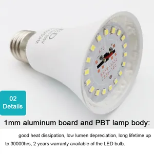 5W 7W 9W 12W 15W 18W LED ampul ışıkları E27 B22 LED ışık ampul