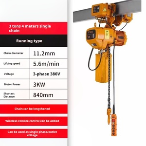 Nueva Grúa Pórtico de Cadena de Acero de 3 Toneladas y 6 Metros con Control Remoto Inalámbrico y Protección contra Sobrecarga para Hoteles y Comercios - Product Image 6